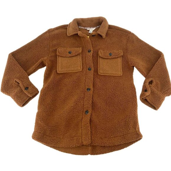 Weatherproof Women's Brown Sherpa Shirt Jacket / Various Sizes - Picture 1 of 4